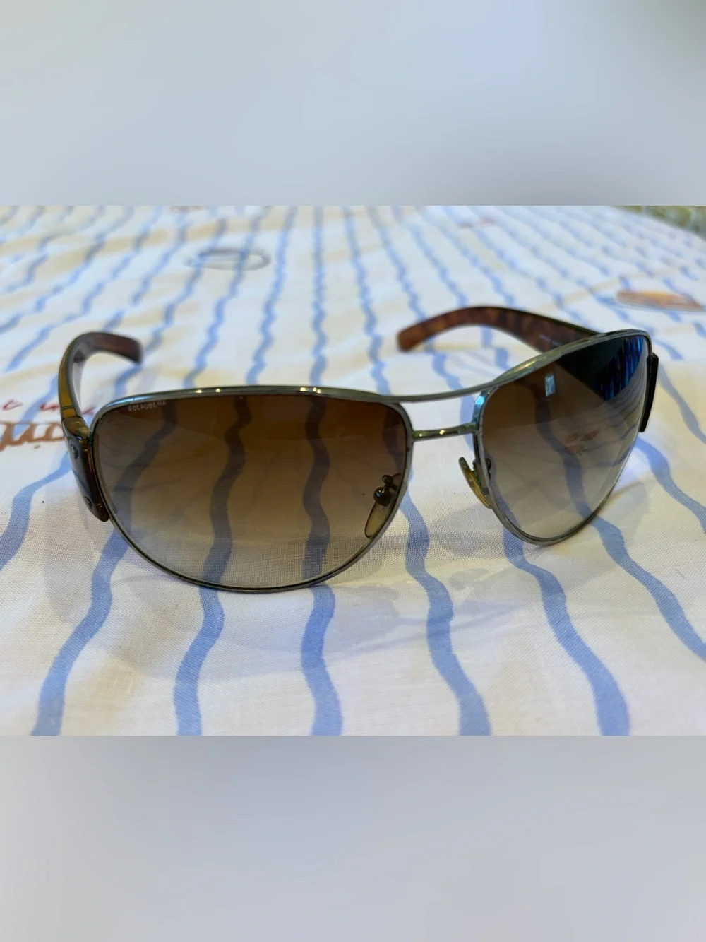 Authentic Prada Tortoise Shell Aviator Sunglasses 🕶️🇮🇹